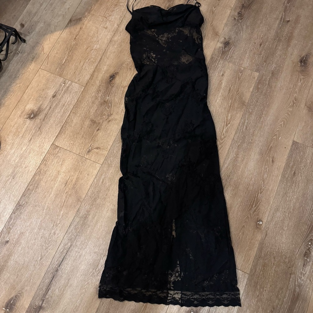 Elegant Black Lace Dress